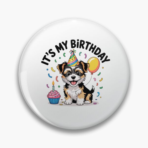 Item preview, It's My Birthday Biewer Terrier Celebration designed and sold by TheAnimalZ00.