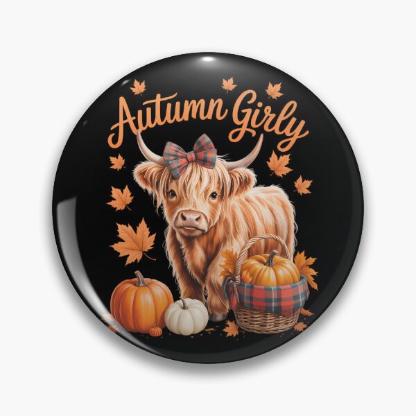Item preview, Cute Highland Cow Fall Autumn Girly Thanksgiving designed and sold by brynatshop.