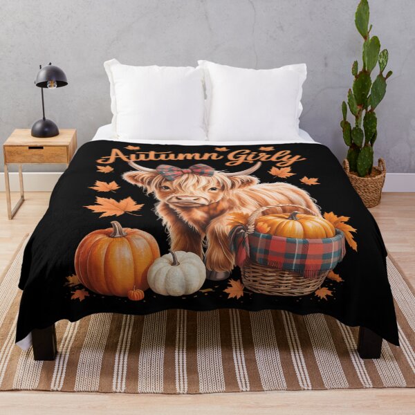 Item preview, Cute Highland Cow Fall Autumn Girly Thanksgiving designed and sold by brynatshop.