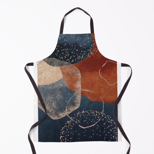 Item preview, Modern Abstract Terracotta Blush and Navy Blue designed and sold by PixDezines.
