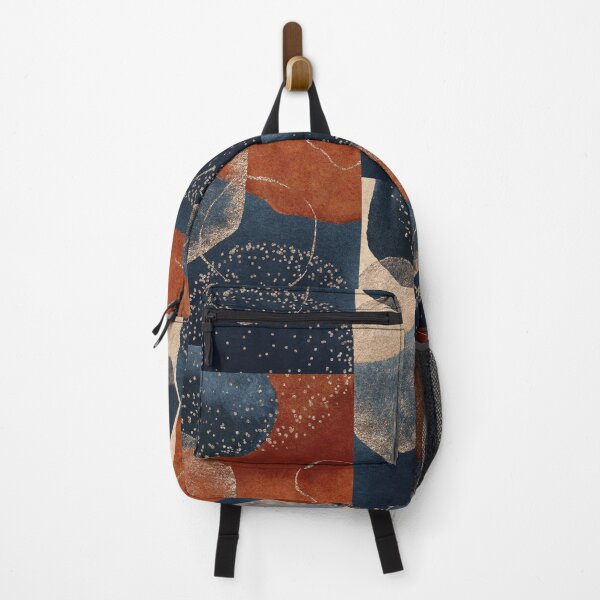 Item preview, Modern Abstract Terracotta Blush and Navy Blue designed and sold by PixDezines.
