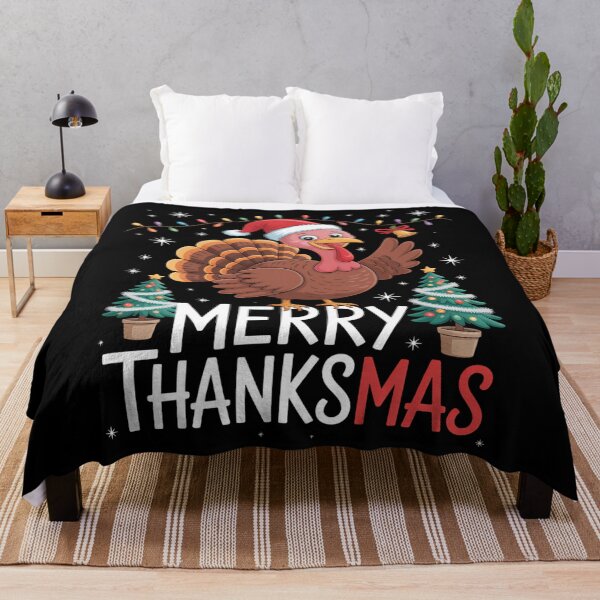 Item preview, Merry Thanksmas Happy Thanksgiving Santa Turkey designed and sold by brynatshop.