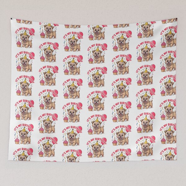 Item preview, It's My Birthday Cairn Terrier Celebration designed and sold by TheAnimalZ00.