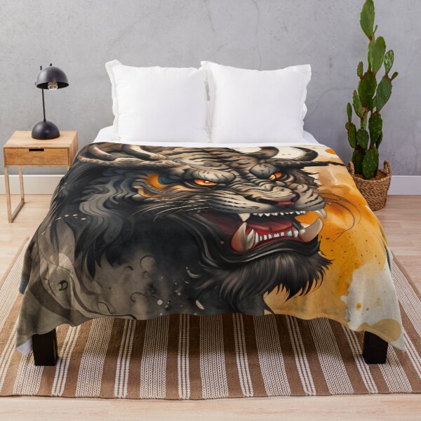 Item preview, Horned Tiger designed and sold by MatrixTattoo.
