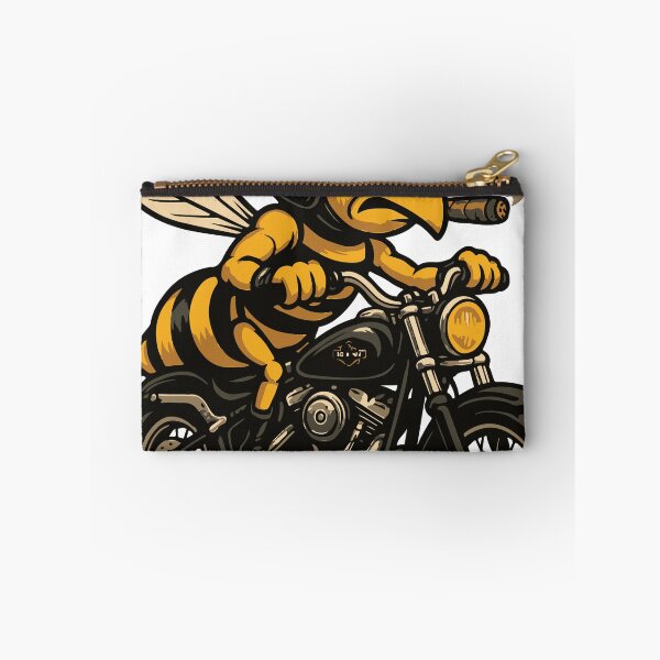 Item preview, Cool Biker Bee on Motorcycle – Funny Harley Style Bee with Cigar designed and sold by metalcharisma.