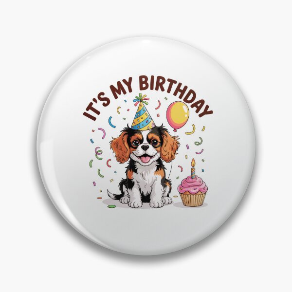 Item preview, It's My Birthday Cavalier King Charles Spaniel Celebration designed and sold by TheAnimalZ00.