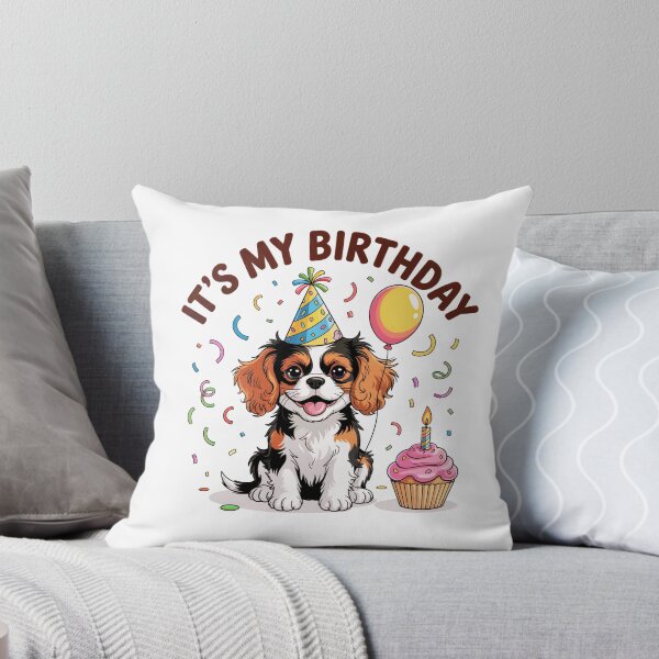 Item preview, It's My Birthday Cavalier King Charles Spaniel Celebration designed and sold by TheAnimalZ00.