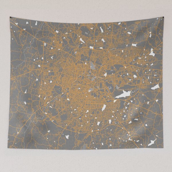 Item preview, Bengaluru City Map of India  - Bauhaus designed and sold by deMAP.