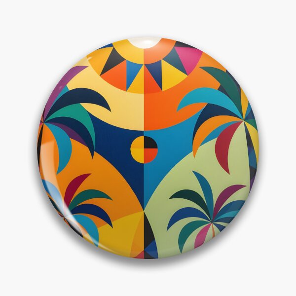 Item preview, Modern Geometric Colorful Palms designed and sold by artedamensagem.