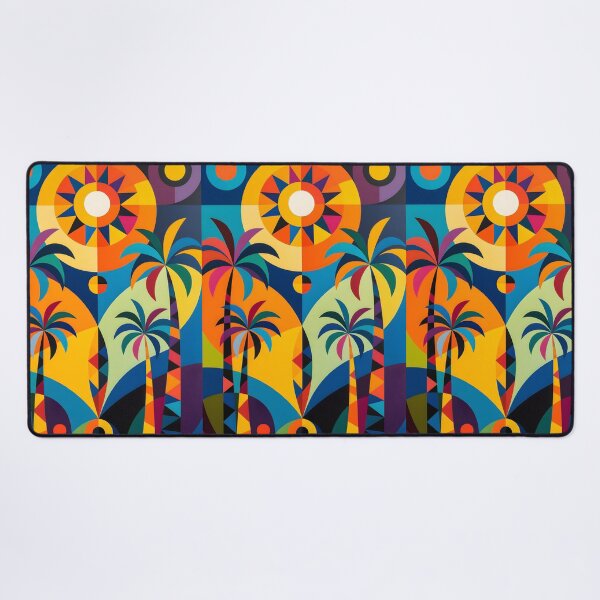 Item preview, Modern Geometric Colorful Palms designed and sold by artedamensagem.