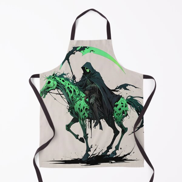 Item preview, The green death with a scythe riding a horse designed and sold by Ledsor.