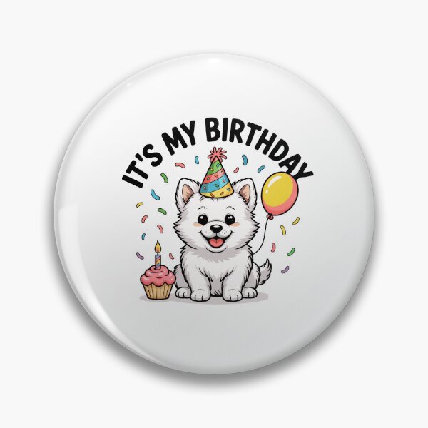 Item preview, It's My Birthday American Eskimo Dog Celebration designed and sold by TheAnimalZ00.