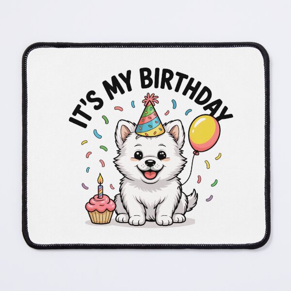 Item preview, It's My Birthday American Eskimo Dog Celebration designed and sold by TheAnimalZ00.