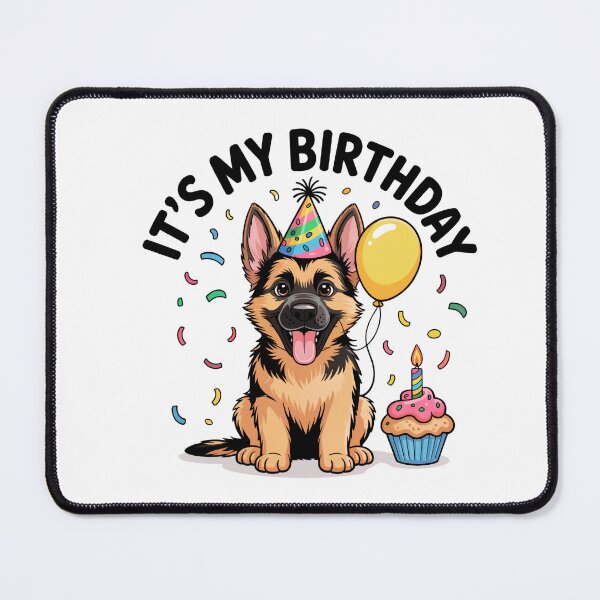 Item preview, It's My Birthday German Shepherd Celebration designed and sold by TheAnimalZ00.