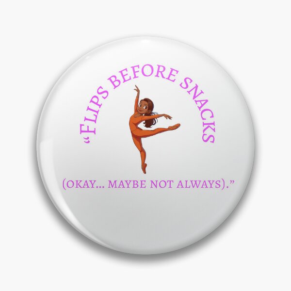 Item preview, This "Flips before snacks (okay… maybe not always)." design is perfect for the kid who loves acro. designed and sold by toridesigns0807.