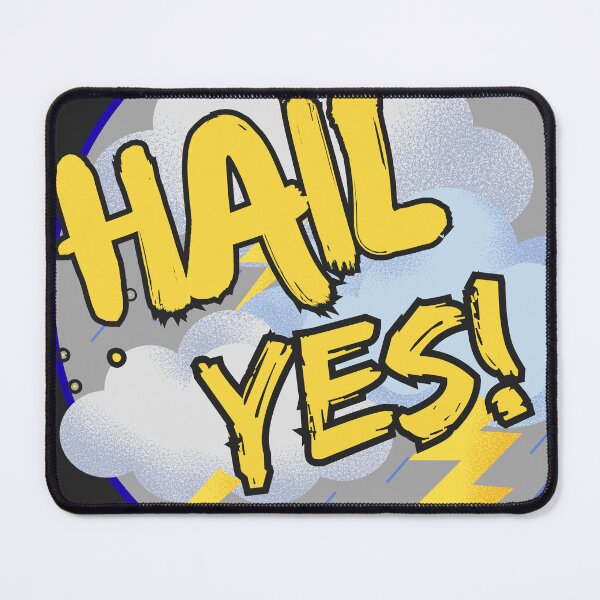 Item preview, Hail Yes! - Funny Cute Storm Chaser Cloud Lightning Lover or Hail Damage Car designed and sold by tumbleweedphoto.