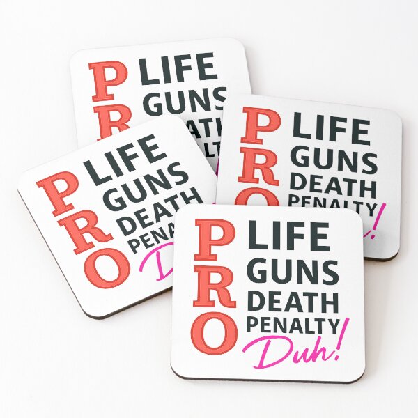 Item preview, Pro-Life, Pro-Guns, Pro-Death Penalty Duh! Sticker designed and sold by HolyTriggered.