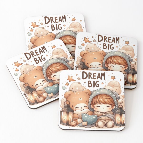 Item preview, Whimsical Dream Big Childhood Illustration designed and sold by CalmMatterStudio.