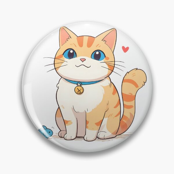 Item preview, Cute chibi-style cat with blue eyes designed and sold by Ledsor.