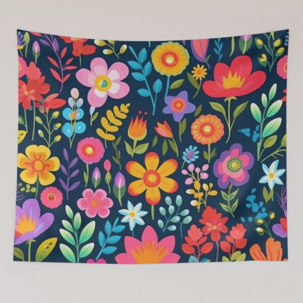 Item preview, colorful flowers designed and sold by pksart1.