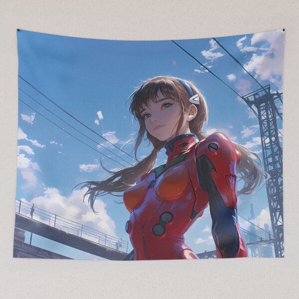 Item preview, Illustrious Makinami Mari Neon Genesis Evangelion Anime Fearless Red Prowess designed and sold by juniorcastros.