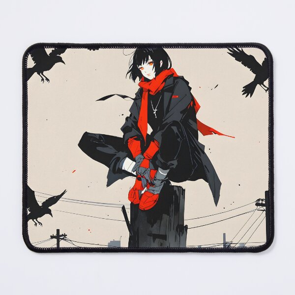 Item preview, Anime girl surrounded by crows and mysterious aura designed and sold by Ledsor.