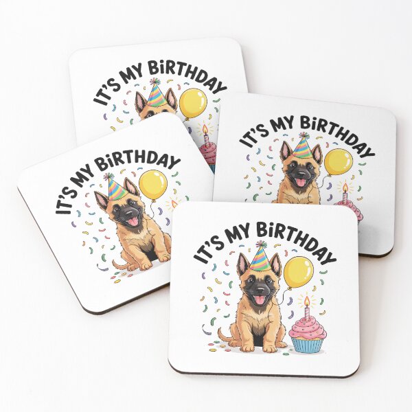 Item preview, Belgian Malinois Puppy Birthday designed and sold by TheAnimalZ00.