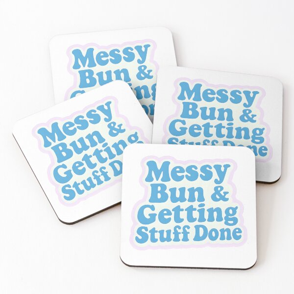 Item preview, Messy Bun & Getting Stuff Done designed and sold by CharmStudio.