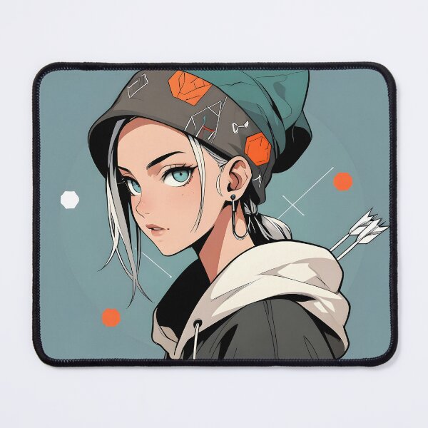 Item preview, Portrait of a rebellious girl with a hat and arrows designed and sold by Ledsor.