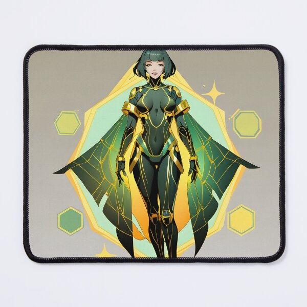 Item preview, Heroine girl with futuristic superpower suit designed and sold by Ledsor.