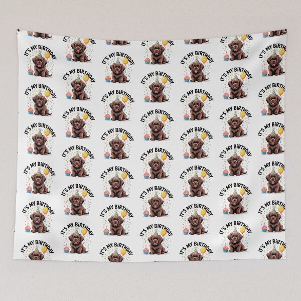 Item preview, Newfoundland Puppy Birthday designed and sold by TheAnimalZ00.
