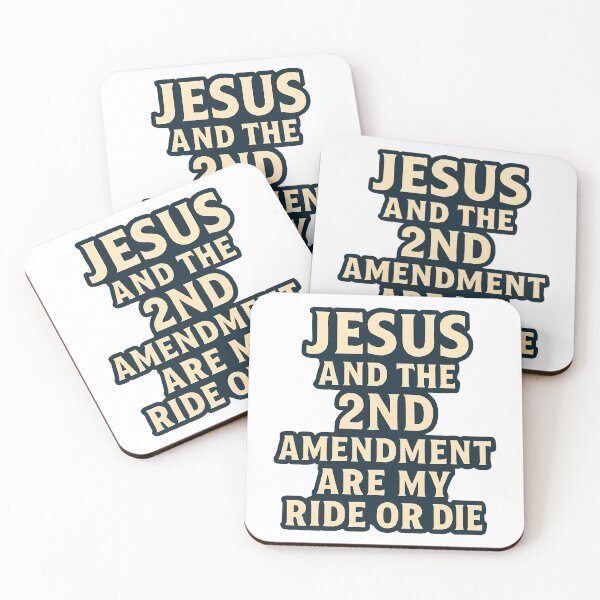 Item preview, Jesus and the 2nd Amendment are my Ride or Die Sticker designed and sold by HolyTriggered.