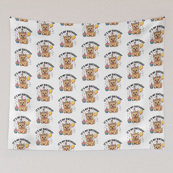 Item preview, Norwich Terrier Puppy Birthday designed and sold by TheAnimalZ00.
