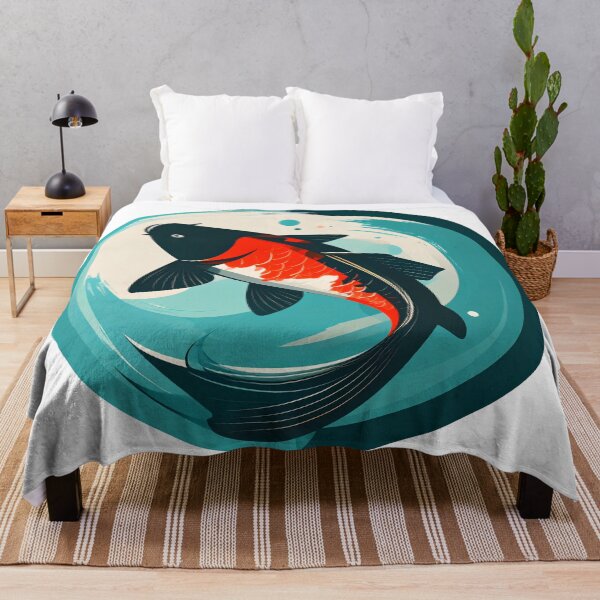Item preview, Koi Fish with Brush Circle Minimalist T-Shirt – Japanese Zen Design designed and sold by HAFIZ-DP.