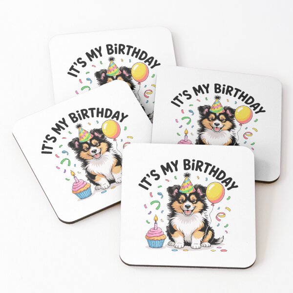 Item preview, Shetland Sheepdog Puppy Birthday designed and sold by TheAnimalZ00.
