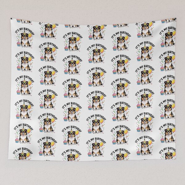 Item preview, Shetland Sheepdog Puppy Birthday designed and sold by TheAnimalZ00.