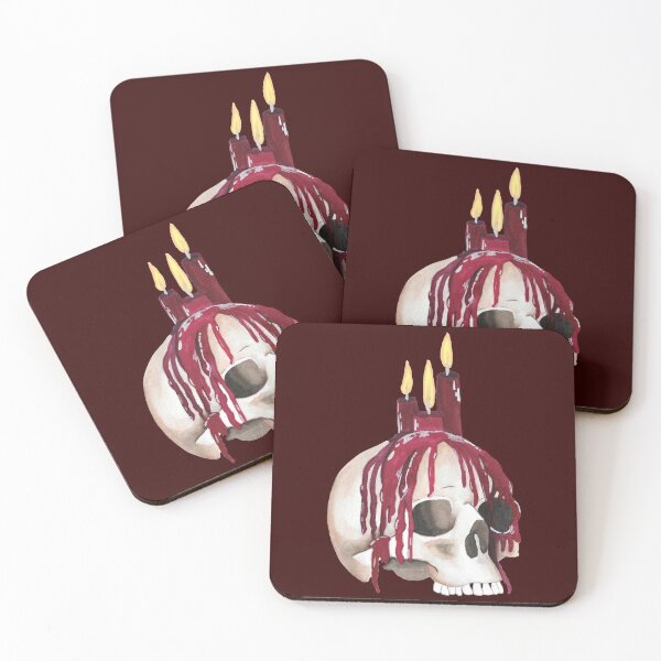 Item preview, Red Wax Drip Skull designed and sold by Fave101.
