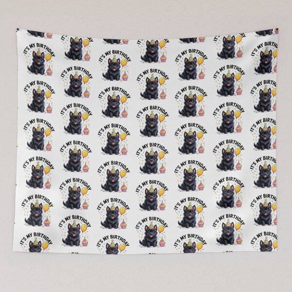 Item preview, Schipperke Puppy Birthday designed and sold by TheAnimalZ00.