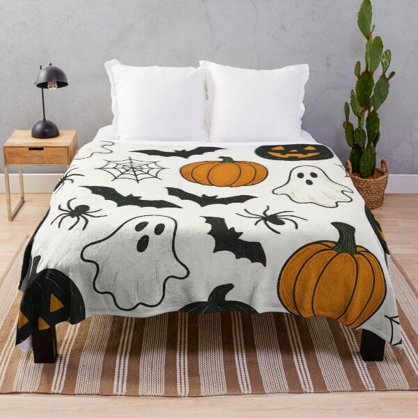 Item preview, Halloween Pattern designed and sold by FLATVAC STICKER.