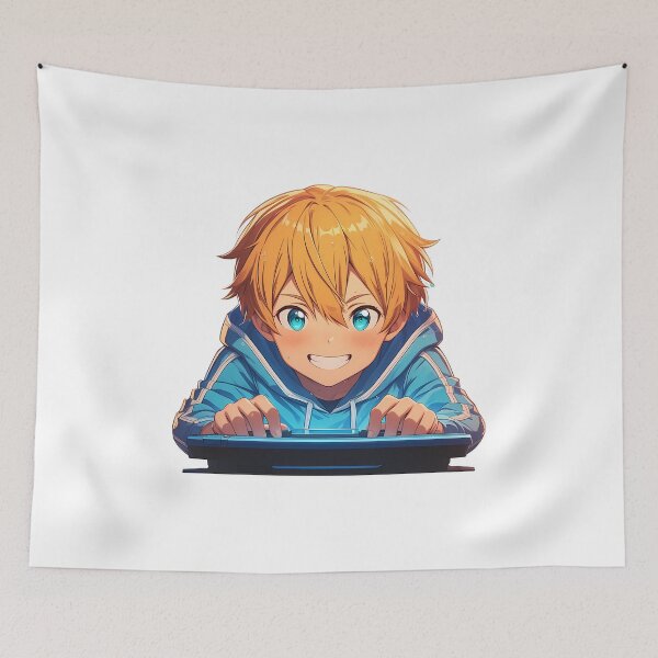 Aperçu de l'œuvre Manette de jeu Eugeo Sword Art Online Anime Chibi Énergique créée et vendue par juniorcastros.