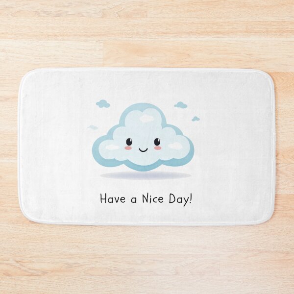 Item preview, Have a Nice Day, Have a Good Day with Cute Clouds, Happy Clouds, Happy Day, Little Cloud, Big Smile designed and sold by Theerapong Masanong.