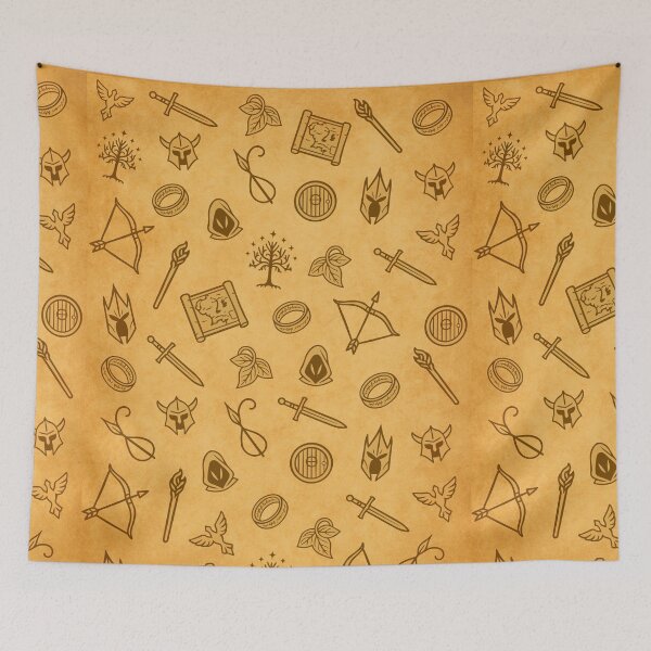 Item preview, Lord of the Rings Inspired Pattern | Middle-earth Icons Design designed and sold by Mira.Made.