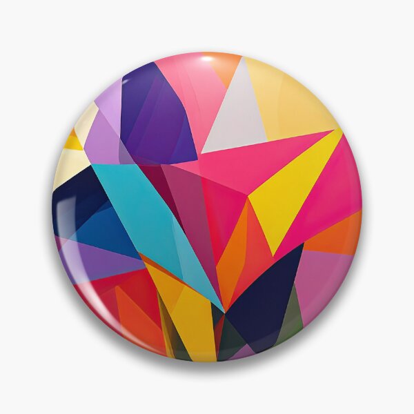 Artikelvorschau, Muster bunt abstrakt geometrisch, spitze Formen entworfen und verkauft von angel-cat-22.