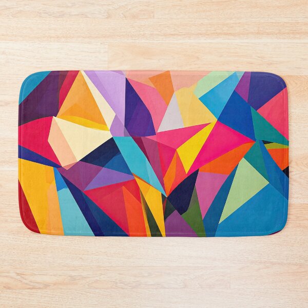 Item preview, Pattern colorful abstract geometric, pointed shapes designed and sold by angel-cat-22.