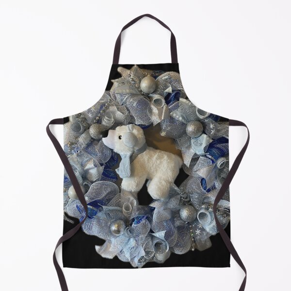 Item preview, Cute Christmas Wreath with Blue, Silver and Bear designed and sold by Kandoart.