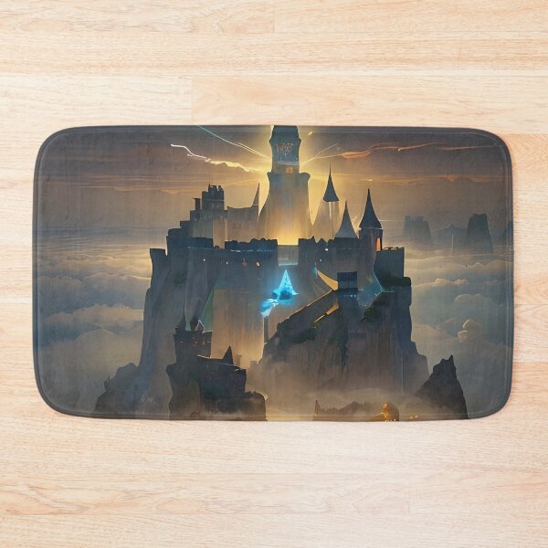 Item preview, Dark Fantasy Castle in the Clouds | Magical Fortress Digital Artwork designed and sold by ArtscapeProductions.