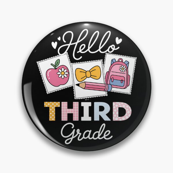 Item preview, Back To School Hello Third Grade Teacher Coquette Pencil designed and sold by Sunset4Bones.