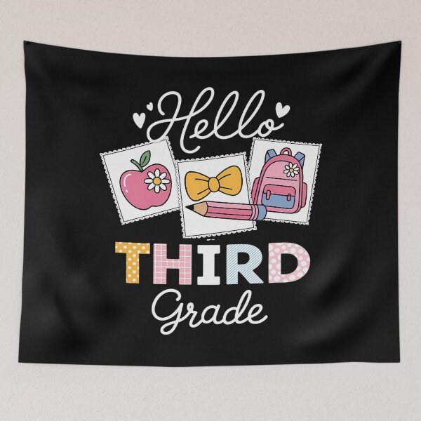 Item preview, Back To School Hello Third Grade Teacher Coquette Pencil designed and sold by Sunset4Bones.