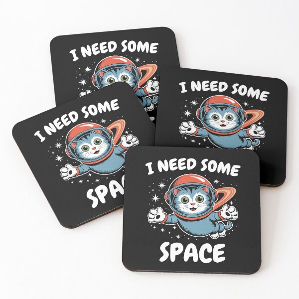 Item preview, I Need Some Space – Whimsical Cat designed and sold by MtWoodsonSales.