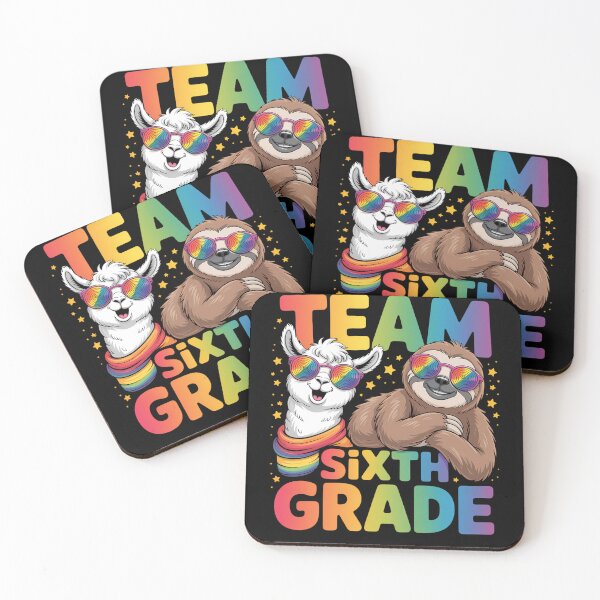 Item preview, Cute Team Sixth Grade Sloth & Llama First Day Of School designed and sold by Sunset4Bones.